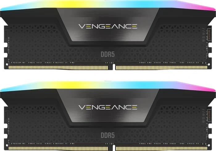 Corsair Vengeance RGB schwarz UDIMM 32GB Kit, DDR5-6000, CL30-36-36-76